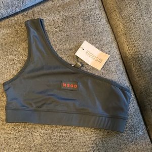 NWT one shoulder sports bra